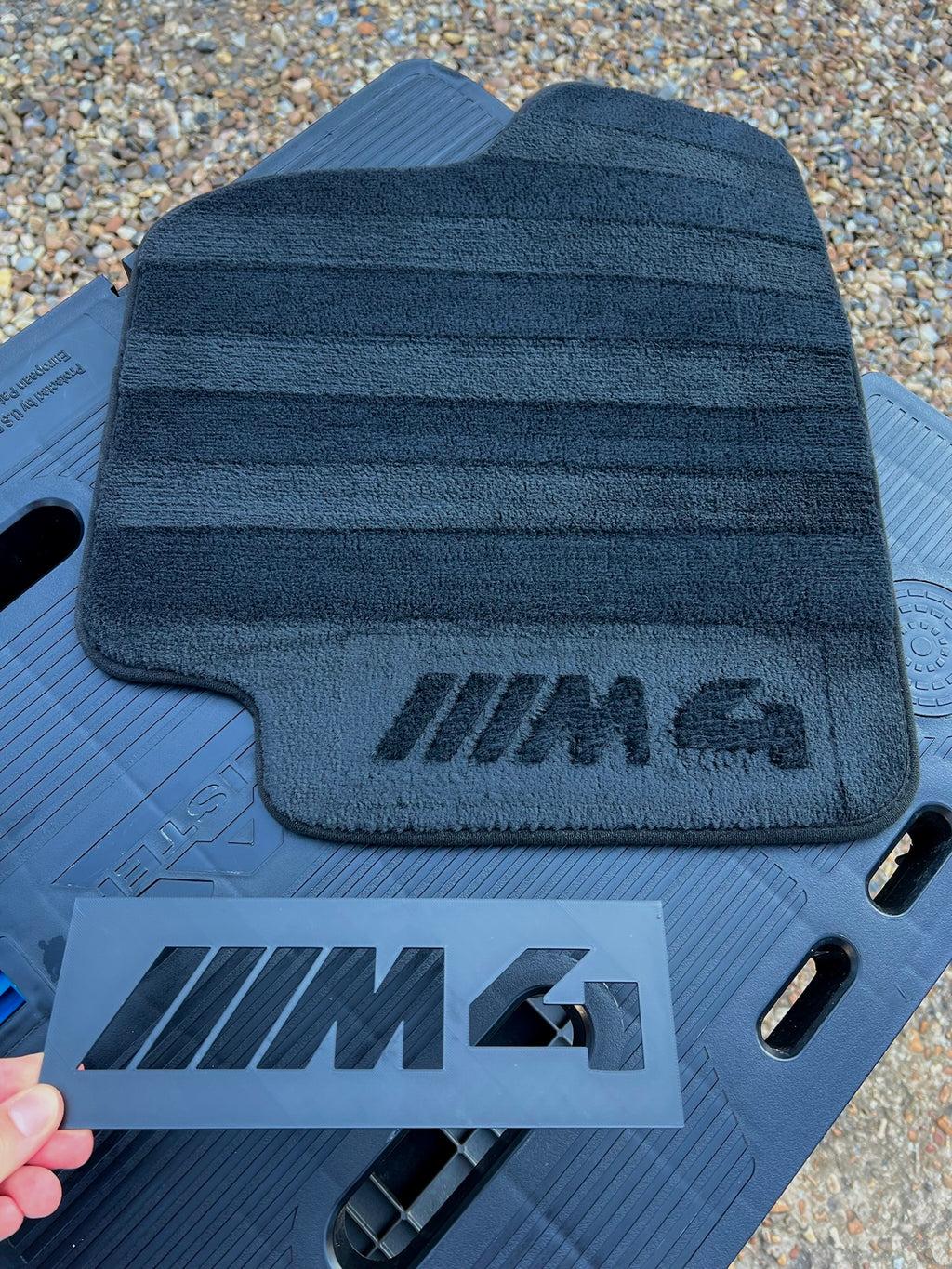M4 Car Mat Stencil