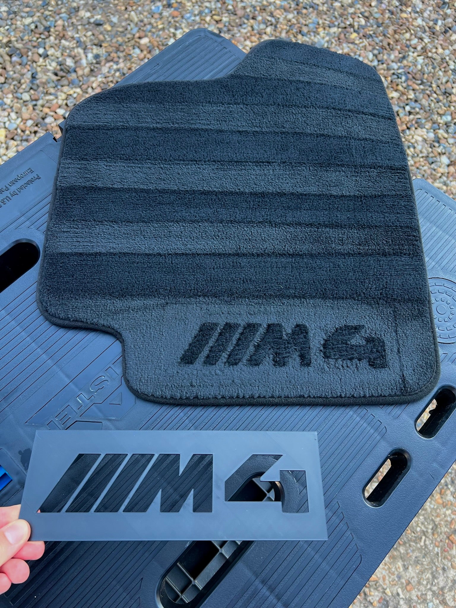 M4 Car Mat Stencil