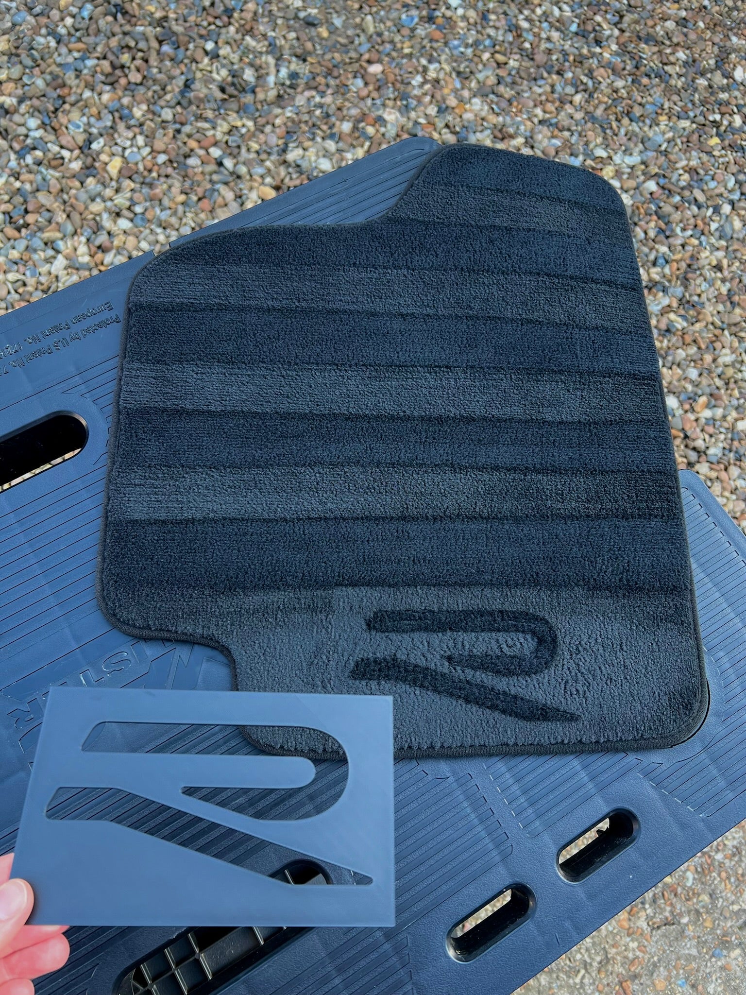 VW R Car Mat Stencil (2019-current)