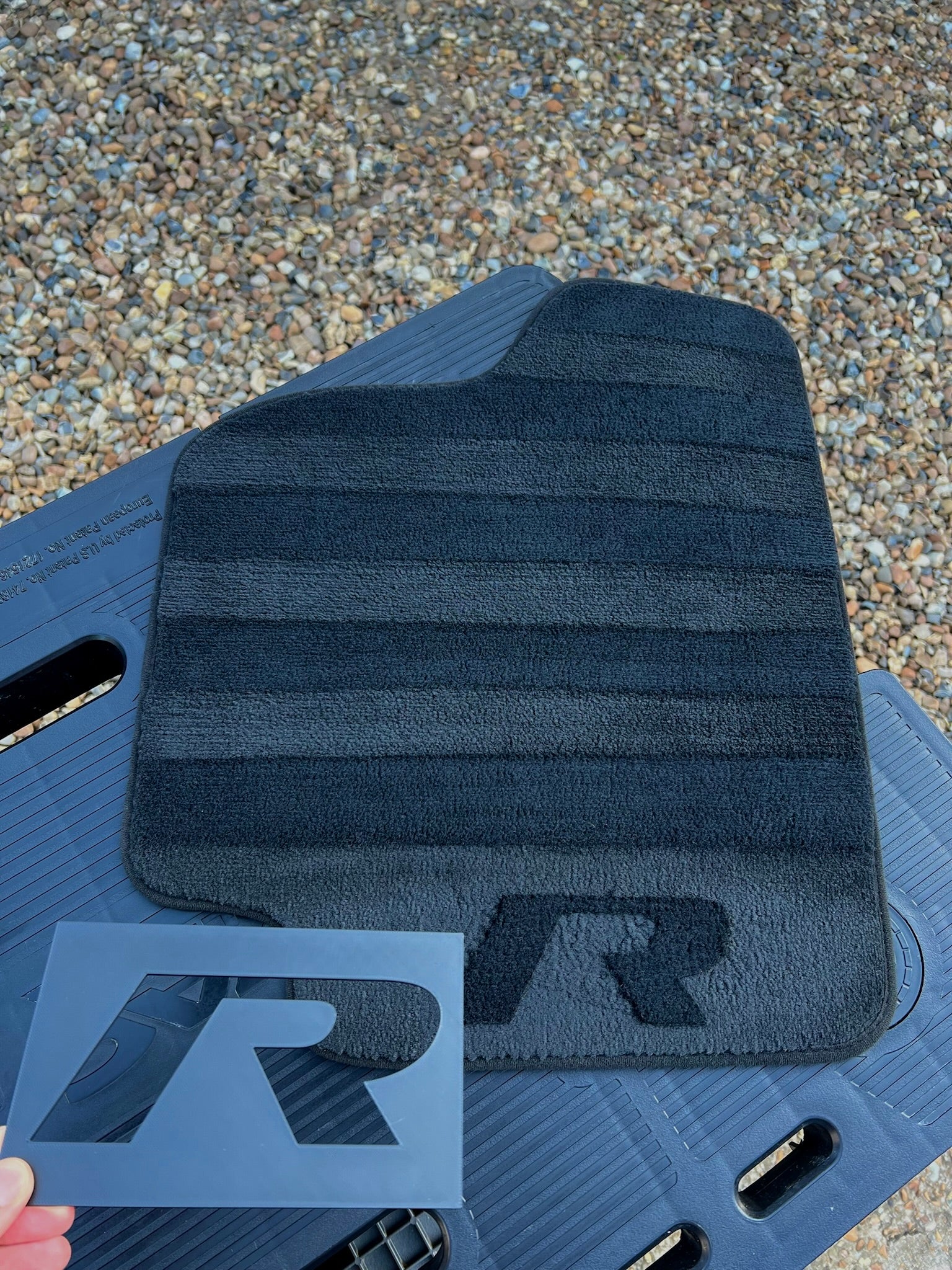 VW R Car Mat Stencil (2012-2019)