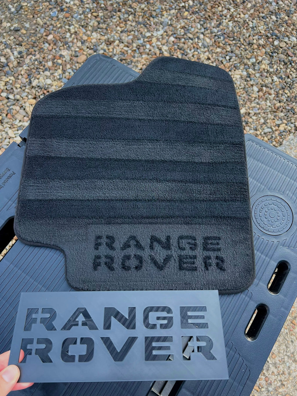 Range Rover Car Mat Stencil