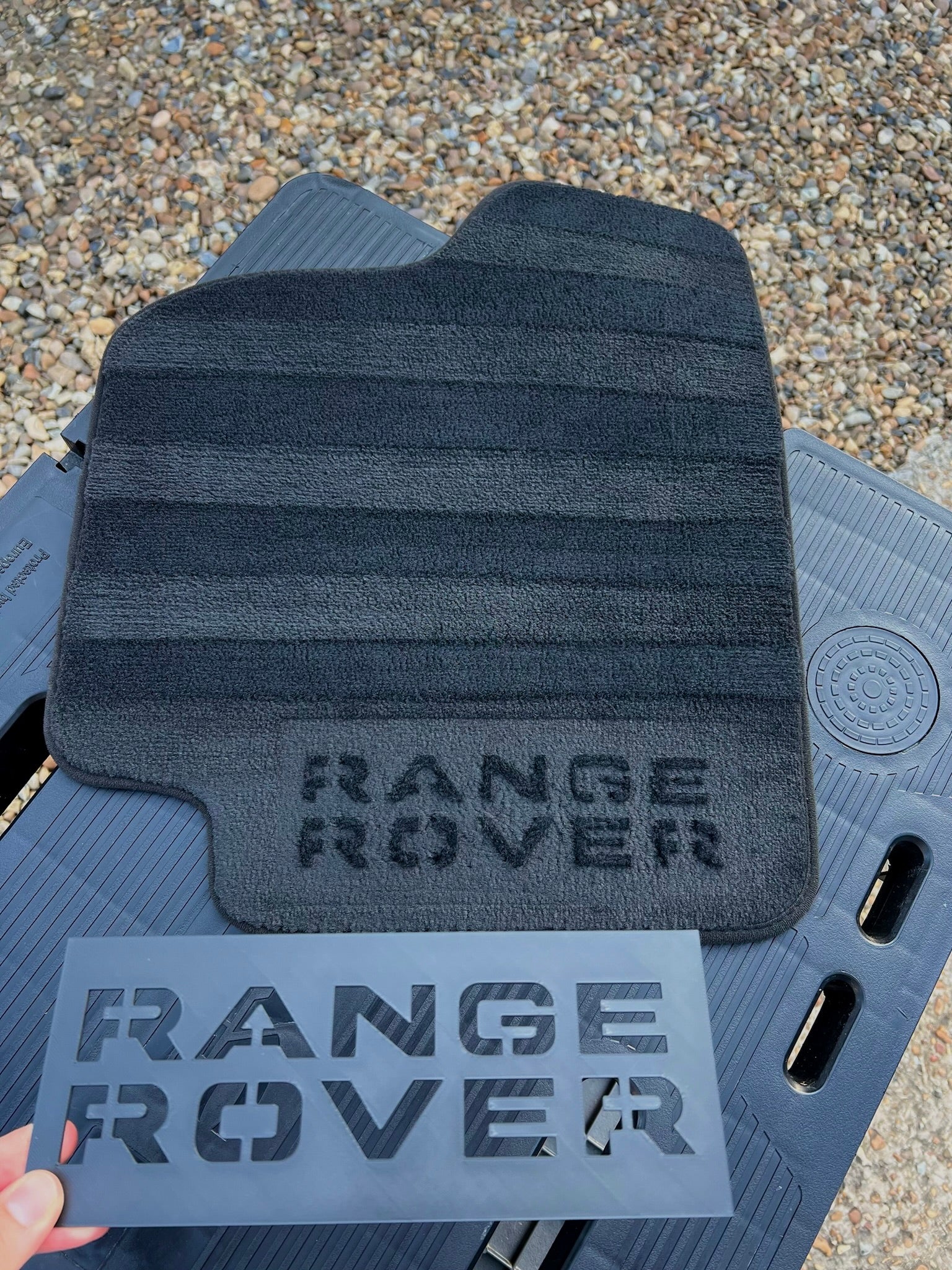 Range Rover Car Mat Stencil